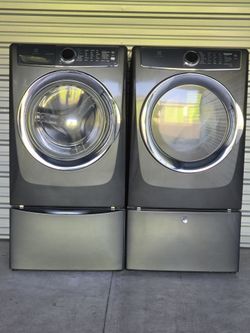 ELECTROLUX XL CAPACITY WASHER 4.5cuft  AND ELECTRIC DRYER 7.4cuft. WORKS PERFECT WITH 45 DAYS WARRANTY