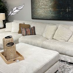 Lindyn İvory 3 Piece Sectional With Chaise🦋2,3,4.. Piece/Chaise Available🦋