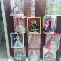 Holiday Barbies Lot Of 12