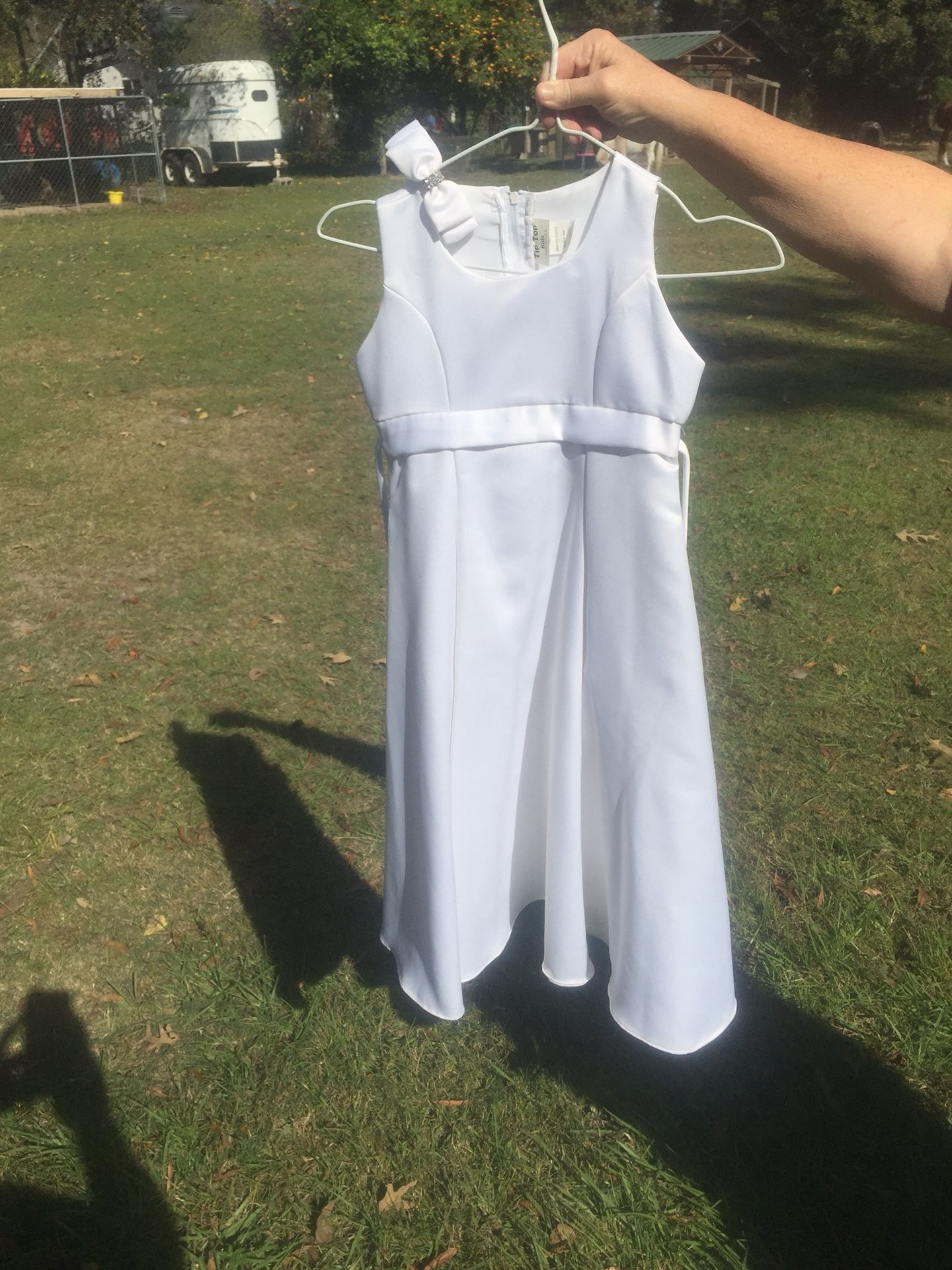Size six flower girl dress....