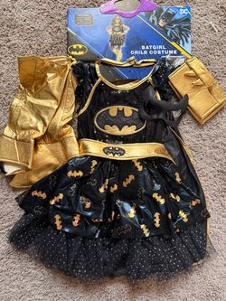 DC Batgirl Child Halloween Costume Set with cape