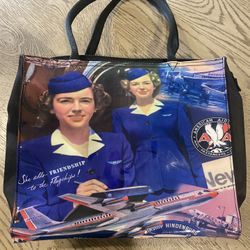 American Airlines Vintage Bag With Accessory Bag 