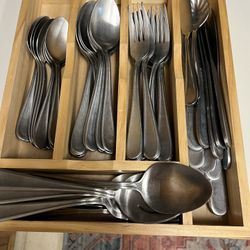 Stainless Steel Flatware Service For 15+