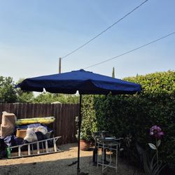 10" FT Market Umbrella Patio Color: Navy Base Not Included 