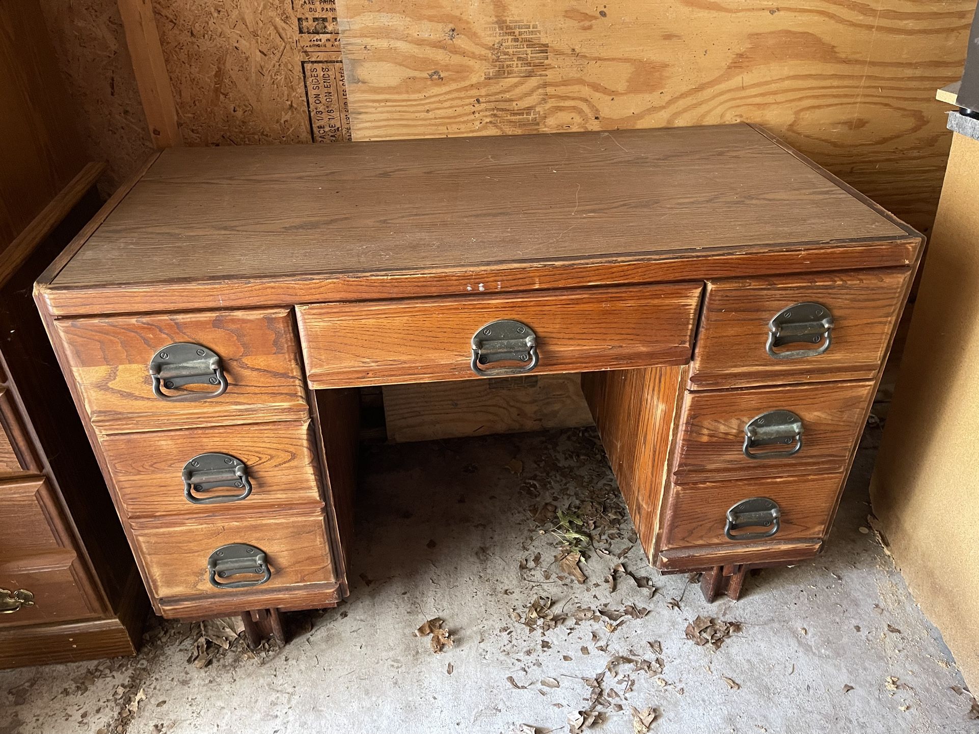 Vintage Hardwood Desk