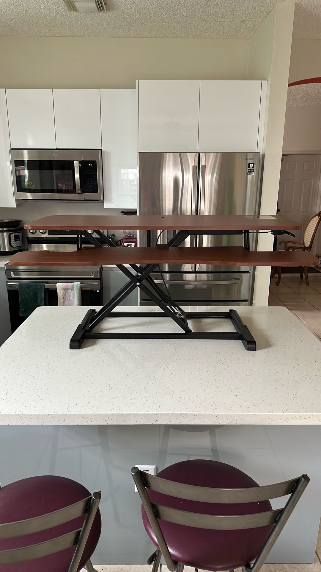 Dark Walnut desk riser