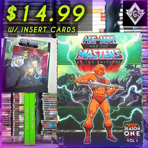 *COMPLETE* He-Man and the Masters of the Universe - Season One Vol. 1 DVD w/ Insert Cards
