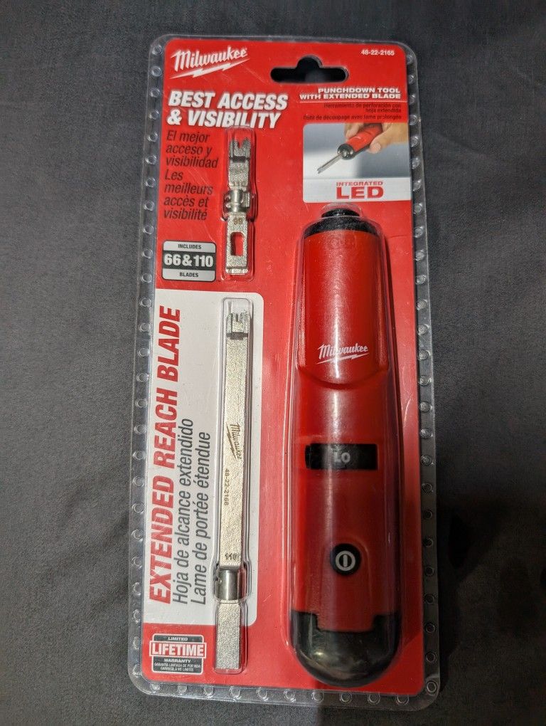 Milwaukee Punchdown Tool With Extended Blade
