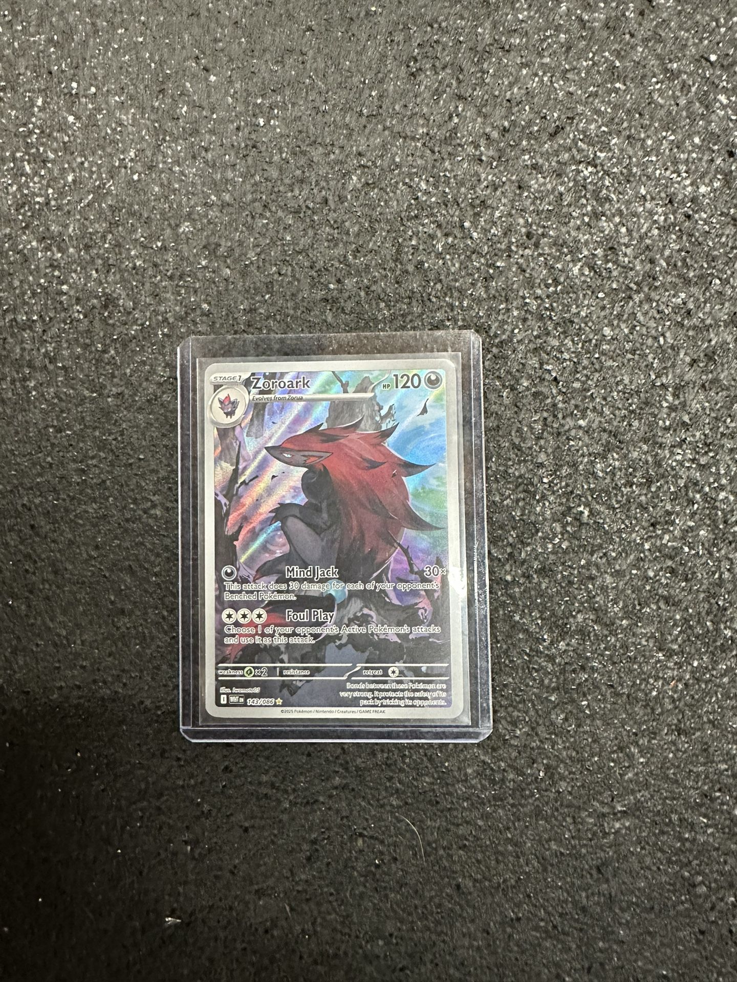 Pokémon TCG Zoroark Full Art Illustration Rare SV:White Flare