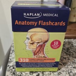 Kaplin Medicals Anatomy Study Flash Cards