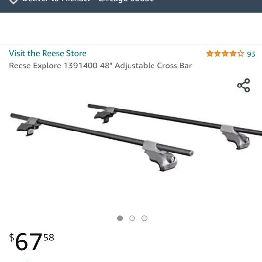 Reese 48 adjustable cross bars hot sale