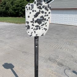 AR500 Target Plate & Steel Stand *USED ONCE*