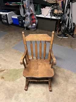 Kids Wooden Rocking Chair