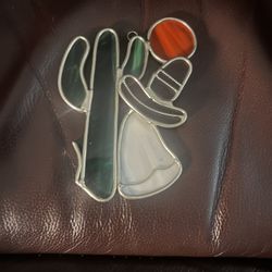 Stained glass cactus