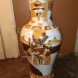 Original Antique Japanese Satsuma Vase 