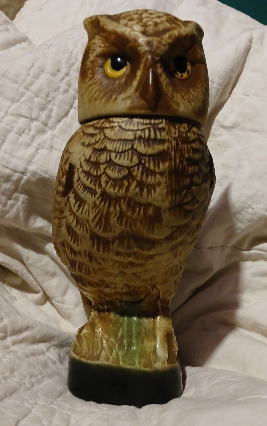 Antique Owl Whiskey Decanter