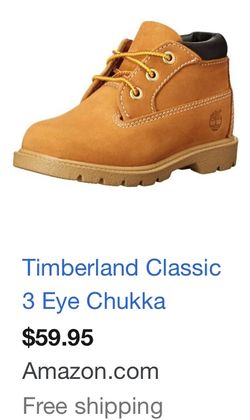 Timberland classic 3 Eye Chukka (toddler) size 9