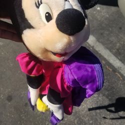 Minnie Mouse Backpack Plush Vintage Halloween (Read Description)