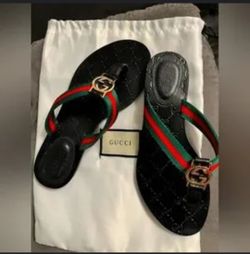 Gucci Thong "GG" Sandals 
