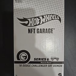 Hot Wheels NFTGarage Series 6 Premium '18 Dodge Challenger SRT Demon Mattel, New