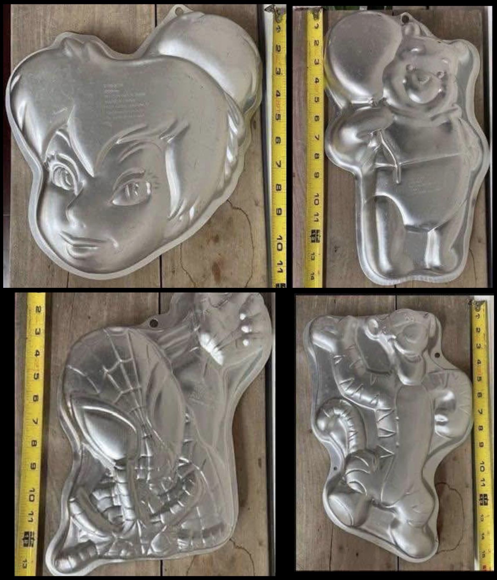 Disney Cake Molds Spiderman Pooh Tigger Tinkerbell just $5 each xox