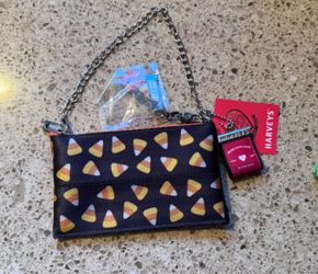 Harvey’s candy corn zippered pouch