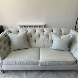 Ethan Allen Shelton Sofa + Pillows