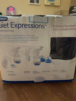 First Years Quiet Expressions Double Breast Pump. Portable tote