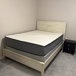 Queen Bedroom Set – Bed Frame + Dresser + Mattress/Box Spring – Open to Offers