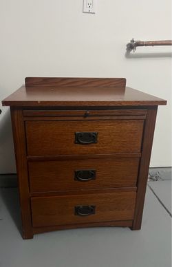 Wood Nightstand