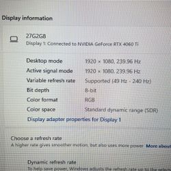 AOC 240 Hz Curved Monitor 