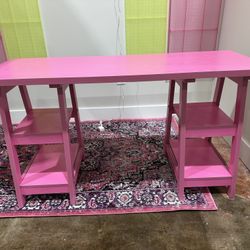 Pink desk