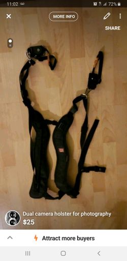 Dual holster for Event Photographers