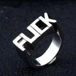 "FUCK" Ring Available In SIZE 6 7 8 And 10