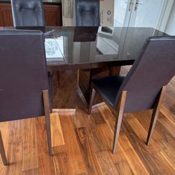 Italian Wood Dining Set