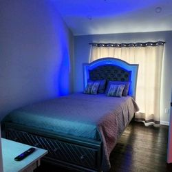 QUEEN LED BED MUST GO WITH PILLOW TOP MATTRESS INCLUDED 