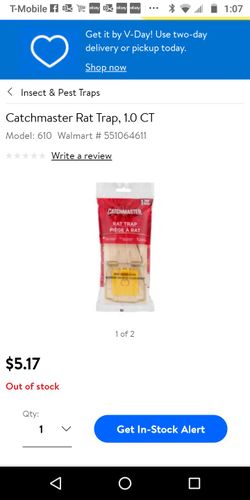 2 Catchmaster Rat Trap MSRP $5.19 each