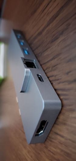 USB C Hub for MacBook Pro, 8-in-2 Dual 4K Monitor Docking Station with 4K HDMI, USB 3.0 RJ45 Ethernet, SD/TF Card Reader MacBook Air
