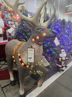 Over 8 foot reindeer from home depot.
