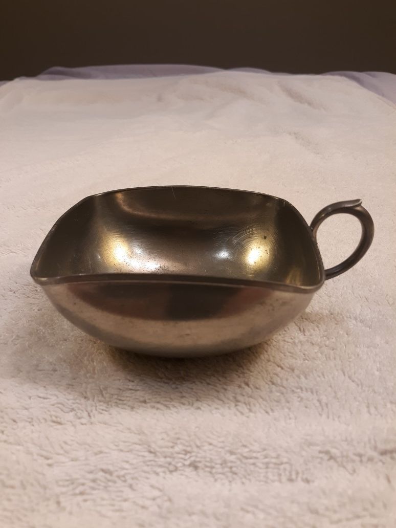Royal Holland Pewter KMD 4” Square Bowl / Cup Made In Holland.