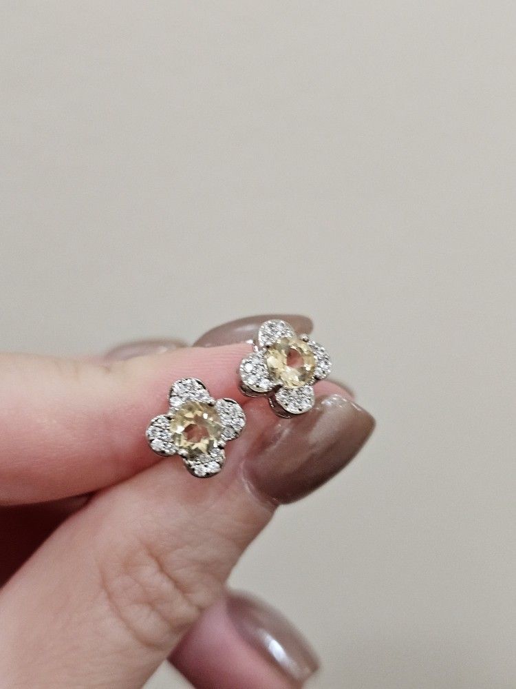 Citrine Earrings Clearance 