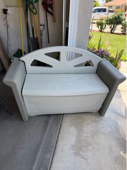 Outdoor Storage Bench $50 Heavy-Duty
