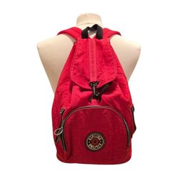 KIPLING Red Backpack with Drawstring NO MONKEY