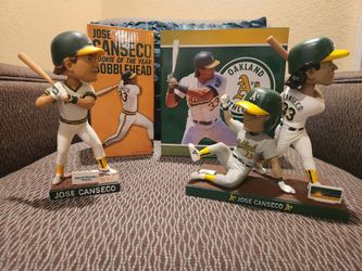 Set of 2016 and 2024 Jose Canseco Bobbleheads