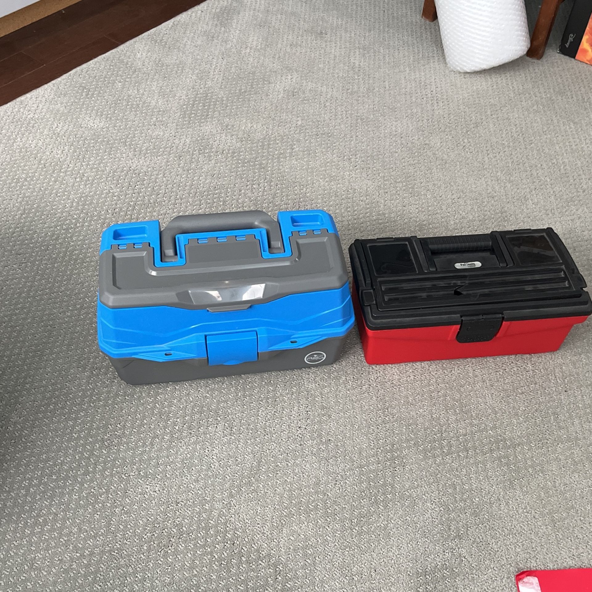 Tackle Boxes with some Fishing Gear