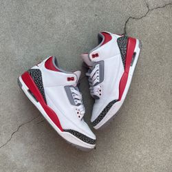 fire red 3s 