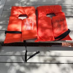 To adult life jackets brand new! $10 For both