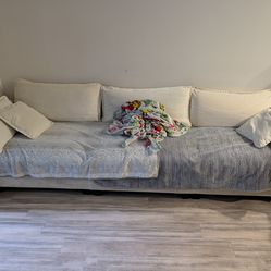 !!ONLY PICK UP!!! OFF WHITE LONG SECTIONAL SOFA COUCH 🛋️$350