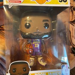 10 In Funko Pop Lebron James Purple Jersey Figure