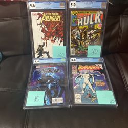 Four Graded Marvel Key Comics - Individually Prices Or Buy All And Save
